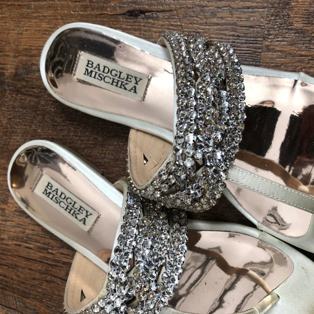Badgley Mischka Satin Sandals